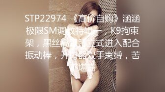 STP22974 《高价自购》涵涵极限SM调教特辑一，K9拘束架，黑丝高跟蹲立式进入配合振动棒，开口器双手束缚，苦不堪言