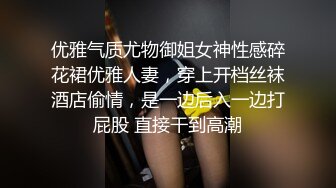 优雅气质尤物御姐女神性感碎花裙优雅人妻，穿上开档丝袜酒店偷情，是一边后入一边打屁股 直接干到高潮