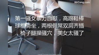 第一骚女暴力自慰，高跟鞋棒球棍骑坐，两根假屌双洞齐插，椅子腿操骚穴，美女太骚了